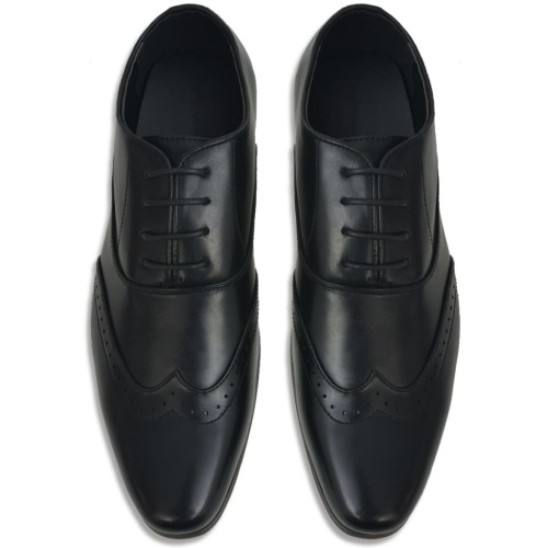 

Men's Lace-up Shoes Black Size 40 PU Leather