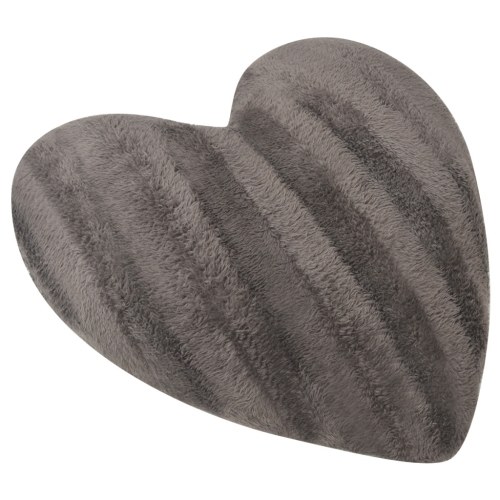 

Подушки в форме сердца 2 штуки Faux fur Grey