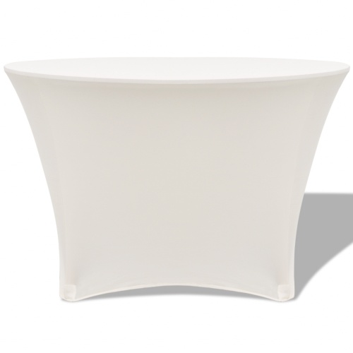 

Extendable covers for table 2 pieces Round 150 x 74 cm Cream