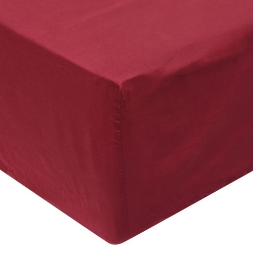 

Bed sheets 2 pieces 200 x 220 cm Cotton Bordeaux