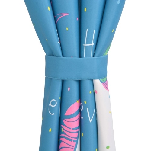 

Printed blackout curtain for children 2 pcs 140 x 240 cm Blue