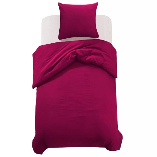 Duvet cover set 2 pcs Bordeaux 155 x 200/80 x 80 cm