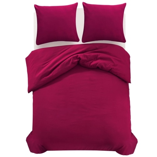 

Duvet cover set 3 pcs Bordeaux 200 x 220/60 x 70 cm