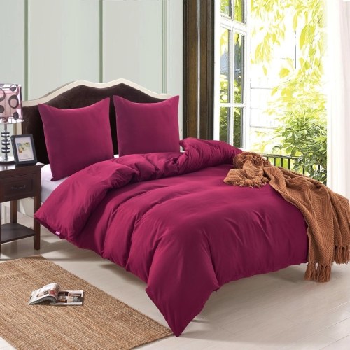 

Duvet cover set 3 pcs Bordeaux 240 x 220/60 x 70 cm