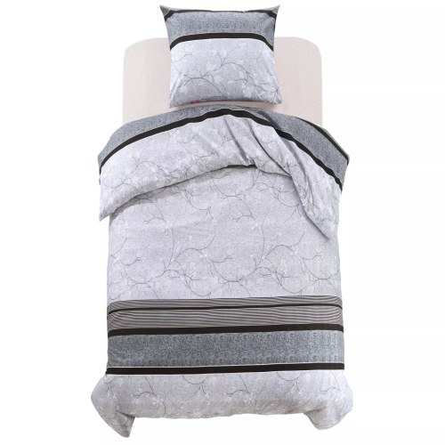 2pcs Duvet Cover Set Striped Floral Pattern 140x200 / 60x70cm