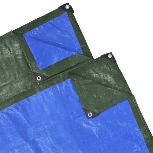 

Housse protection Bâche de jardin 2 x 3 m 100 gsm Verte/Bleue