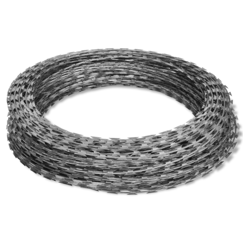 

BTO-22 Concertina NATO Razor Wire Galvanized Steel 492'