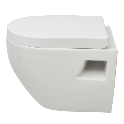 

Ceramic hanging toilet White