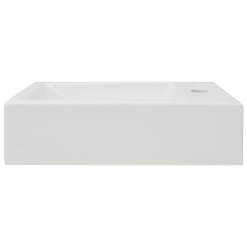 

Basin + faucet hole Ceramic White 46 x 25,5 x 12 cm