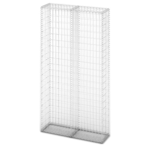 

Gabion Basket Steel 85 x 30 x 200 cm Silver