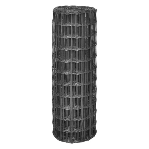

Fence Euro 25 x 1.7 m Mesh Steel 77 x 64 mm Gray