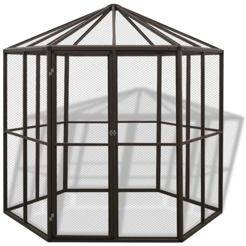 

Aviary in aluminum 240 x 211 x 232 cm