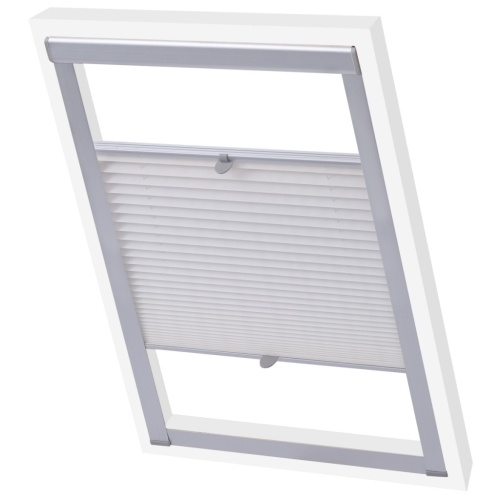 

white color pleated blind C02 / CK02