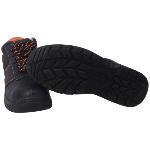 

Safety shoes ankle high Size 46 Black Leather
