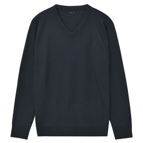 

Men's V-neck pullover navy blue L