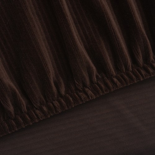 

Elastic cover for wide brown sofa
