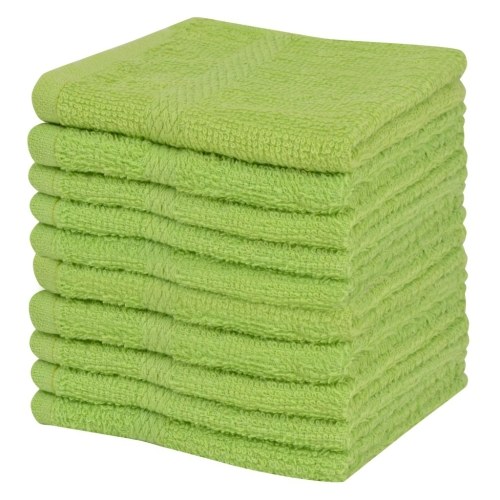

Complimentary towel 10 pcs. 100% cotton 360 g / m² 30x30cm green