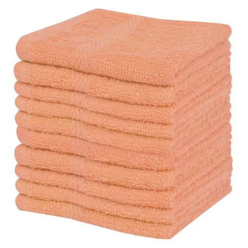 

Towels complimentary 10 pcs 100% cotton 360 g / m² 30x30cm peach