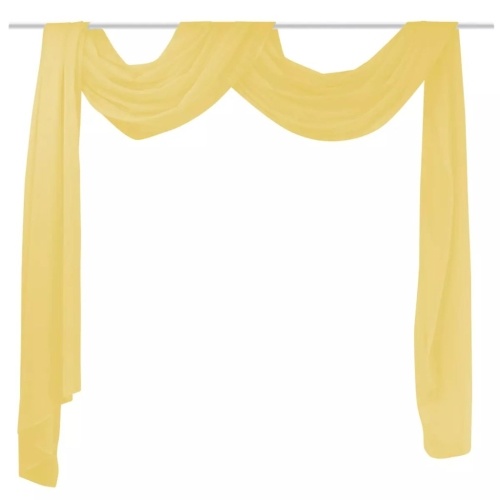 

Chiffon curtain 140x600 cm yellow