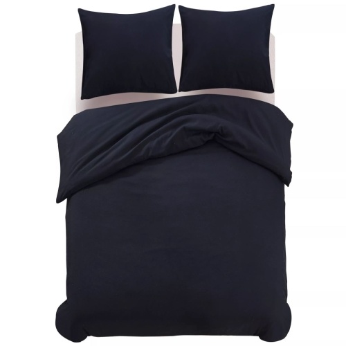

Set of 3 pieces duvet cover black 200x200 / 60x70 cm