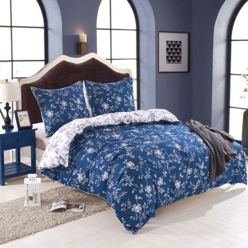 

Пододеяльник 3 штуки цветочный принт 240x220 / 80x80cm