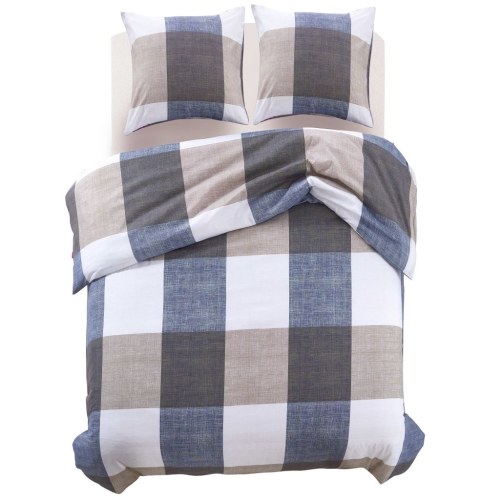 

Duvet cover 3 pieces of boxes color coffee 200x220 / 60x70 cm