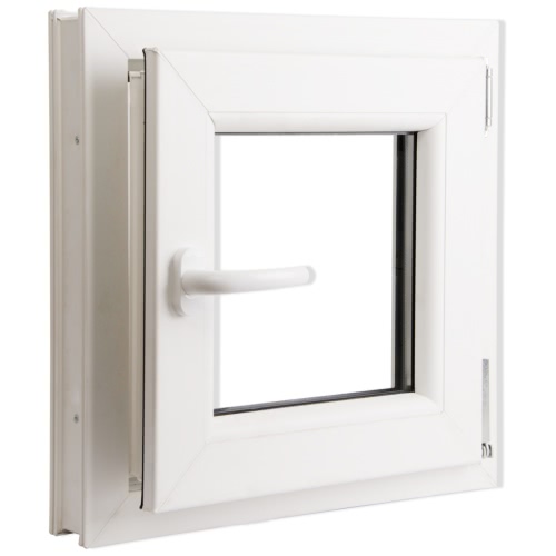

Ventana PVC oscilo-batiente triple cristal manilla izq 500x500 mm