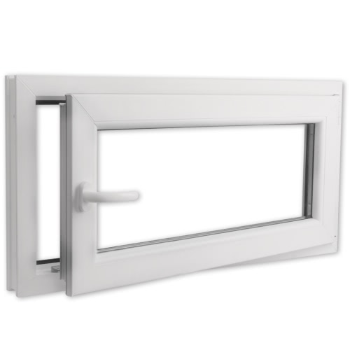 

Ventana PVC oscilo-batiente triple cristal manilla izq 800x400 mm