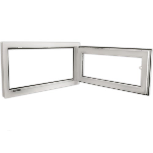 

Ventana PVC oscilo-batiente triple cristal manilla izq 900x500 mm