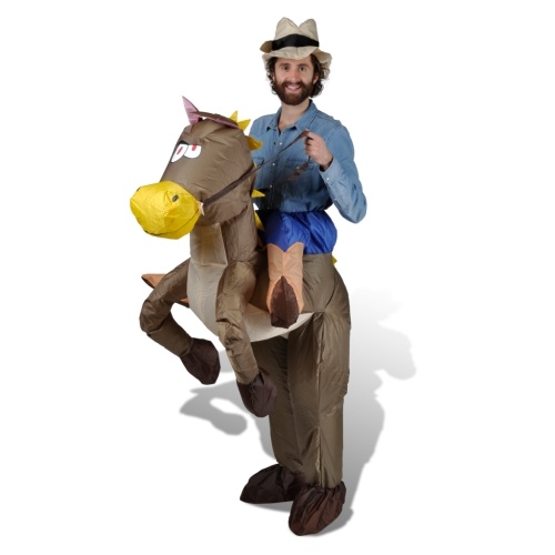 

Costume gonfiabile cowoby e cavallo
