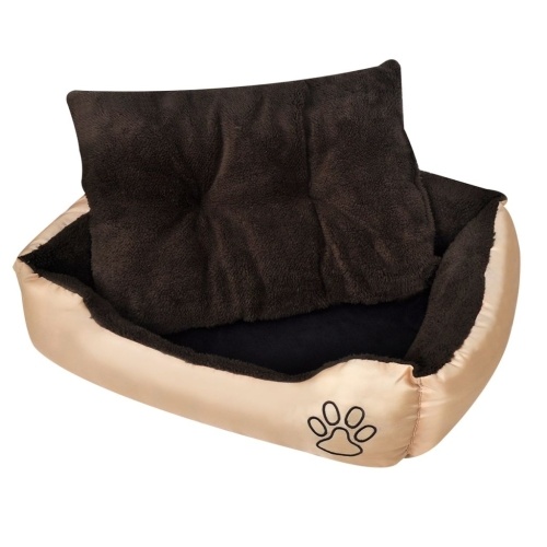 

Dog Bed Beige and Brown XXL