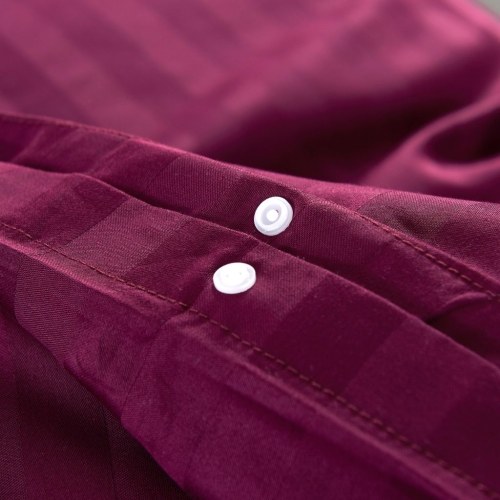 

2pcs Duvet Cover Set Cotton Satin 155x200 / 80x80cm Burgundy