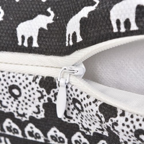 

Decorative Pillows 2pc Print of Elephants on Canvas Black 45x45cm