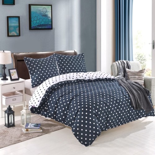 

3 шт. Пододеяльник Комплект Polka Dot Print 200x220 / 80x80 см