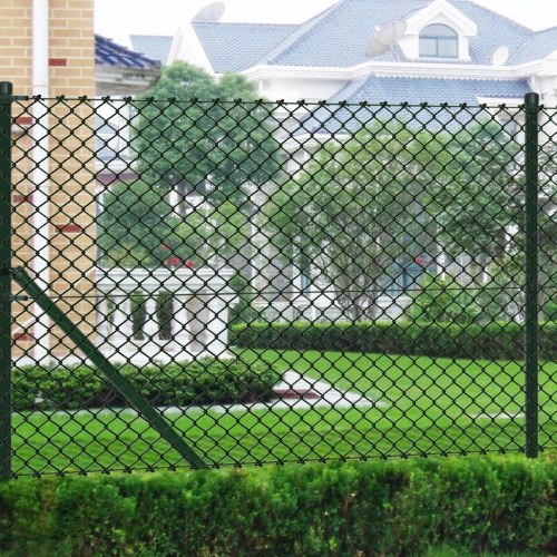 

1 x 15 m fence green metal net with poles & all accessories