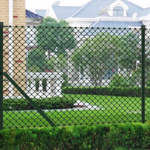 

1,5x15 m fence in metallic green net with poles and accessories