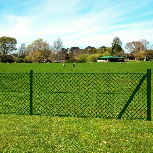 

September fence wire with spikes stakes & accessories 1,25 x 15m