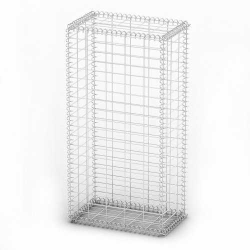 

Gabion basket wall with galvanized wire covers 100 x 50 x 30 cm