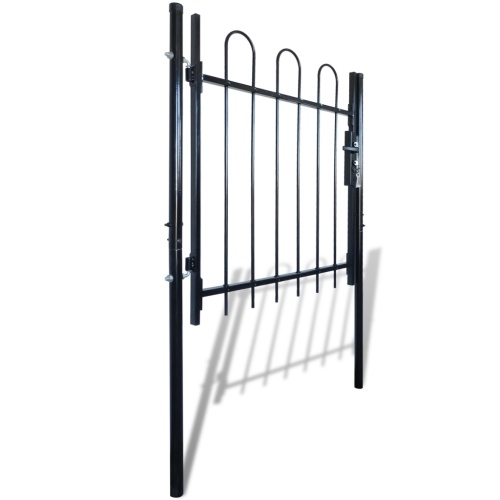 

Single gate fence with tops Rounded 100 x 120 cm