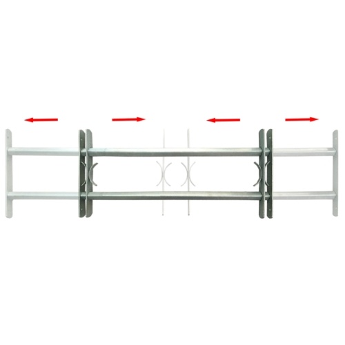 

Adjustable protection windows Grid 2 crossbars 500-650 mm