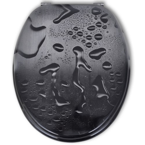 

Coperchio da Toilette in MDF con Modello Gocce d'Acqua