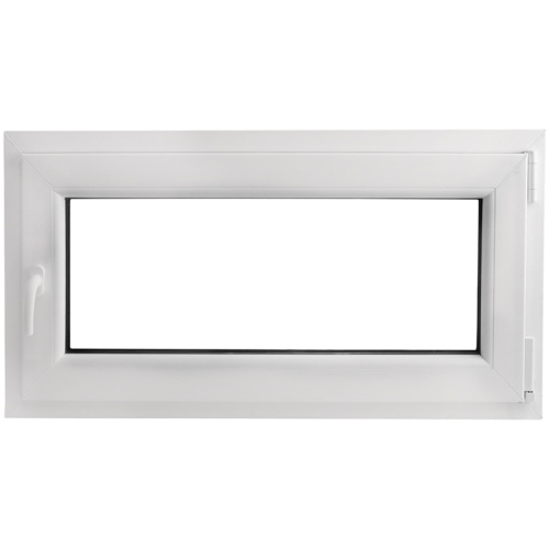 

tilt and turn window PVC handle on the left with double glazing 1100x600mm
