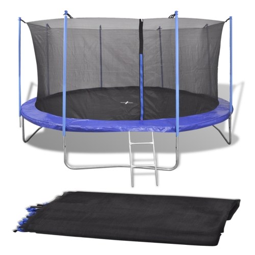 

Round Safety Net for Trampoline 4,57 m PE Black