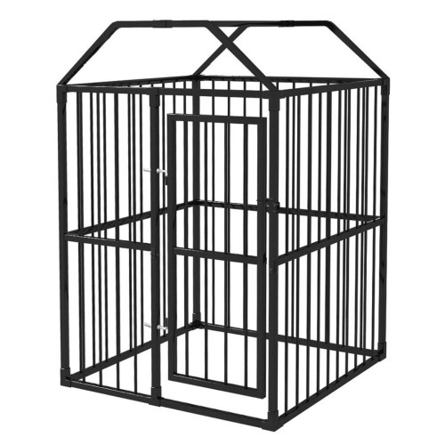 

Resistant Kennel for Outdoors with Roof 120x120x181 cm