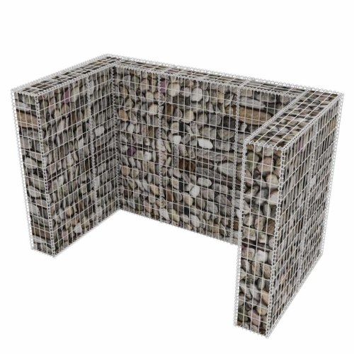 

Gabion mesh in steel for 2 bins 180x100x120 cm