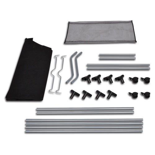 

Laundry sorter with 4 bags black grey