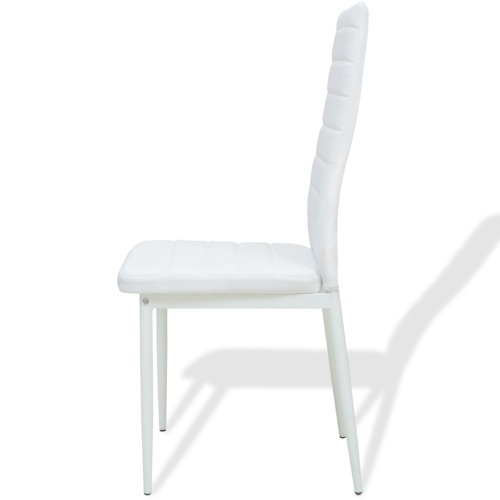 

3 pcs. Dining table dining table and chairs White