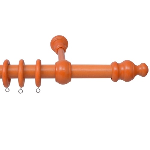 

curtain rod with decorative end pieces 2 piece of wood cherry