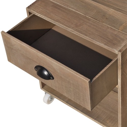 

bedside brown solid wood pieces 2