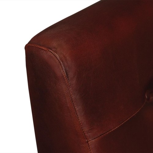 

Armchair genuine leather brown